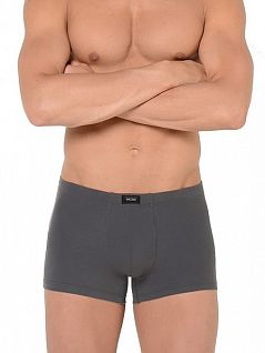Классические трусы боксеры серого цвета HOM Soft Modal 01751cZ9