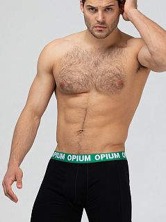 Боксеры из хлопкового трикотажа со средней посадкой Opium VOOpium_R-152 Black Черный