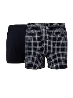 Набор семеек из эластичного хлопкового полотна (2шт) Ceceba FG002260/3XL-4XL Синий/Клетка