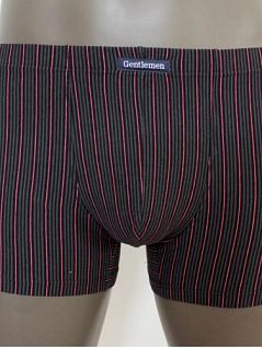 Классические мужские трусы боксеры черно-красного цвета в полоску Gentlemen SIGS7003 распродажа