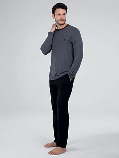 Пижама из микромодала с охлаждающим эффектом LTBS30004 BlackSpade антрацит