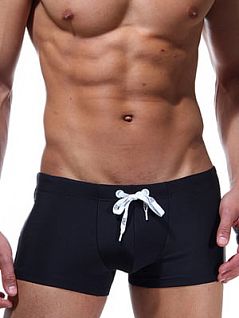 Мужские классические черные плавки хипсы Oboy Summer Boys 6265c01