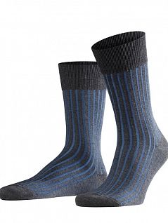 Деловые носки из хлопка Falke 14648 Shadow SO (муж.) Темный-серый 3191
