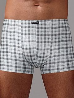 Удобные мужские боксеры из мягкого хлопка в серую клетку Gentlemen SIGS7294 серая клетка распродажа