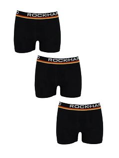 Набор боксеров с усиленным гульфиком черного цвета (3шт) Rockhard RTRH37003