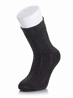 Однотонные носки из хлопка и акрила с добавлением полиамида LT4327 Sis серый (6 пар)