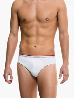Стильные мужские трусы слипы белого цвета Pierre Cardin U41