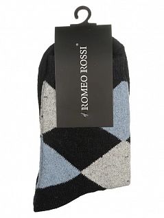Зимние носки из шерсти темно-синего цвета ROMEO ROSSI RT8046-9