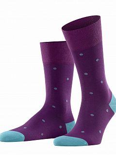 Мягкие носки из хлопка и полиамида Falke 13269 Dot SO (муж.) Фиолетовый 8295