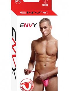 Мужские эротические розовые стринги мешочек "ENVY E035-PNK"