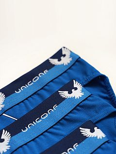Набор боксеров анатомического кроя (3шт) Uniconf VOUniconf_PB07 Белый-Черный-Голубой Как-на-фото