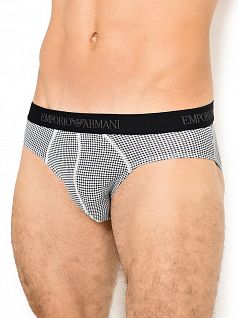 Классический комплект брифов с подкладкой на передней панели (3шт) EMPORIO ARMANI 1116248а722армани Черный-белый-серый