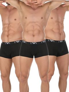 Набор мужских боксеров черного цвета (3шт) Emporio Armani RT111357_CC715 21320