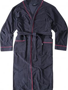 Хлопковый мужской халат синего цвета Jockey 50013 Nos (муж.) Синий