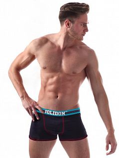 Модные боксеры на голубой резинке Jolidon DTТн267бл Darkblue