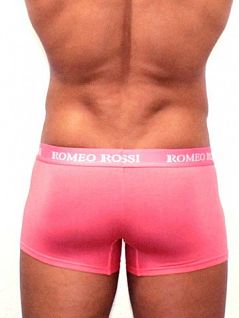 Яркие мужские трусы боксеры розового цвета Romeo Rossi Boxers R6005-12 распродажа