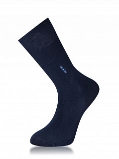 Шелковистые носки из бамбука с небольшой аппликацией MUDOMAY LT26350 MUDOMAY темно-синий (3 пары)