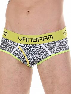 Облегающие брифы из эластичного хлопка серого цвета Van Baam RT45172