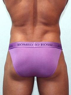 Нежные мужские трусы танга сиреневого цвета Romeo Rossi Tanga R3001-6 распродажа