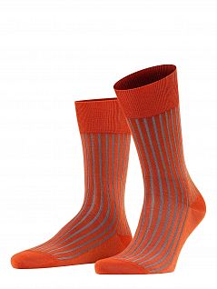 Гладкие носки из хлопка и полиамида FALKE 14648 Shadow SO (муж.) Коричневый (5581)