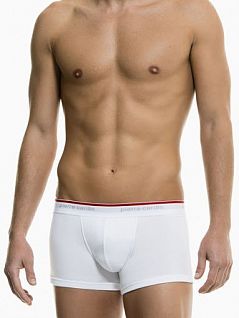 Трикотажные мужские трусы боксеры белого цвета Pierre Cardin U45