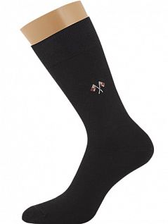 Мужские носки с комфортной широкой резинкой Griff JSA2 CLASSIC с флажками (5 пар) nero
