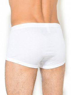 Боксеры мужские из ультратонкого шелковистого хлопка Zimmerli 2861445зимерли Белый 1
