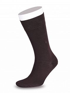 Комфортные носки с аппликацией LT26320 MUDOMAY коричневый (набор из 3х штук)