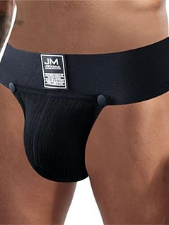 Легкие джоки из нейлона и хлопка черного цвета JOCKMAIL RTJM4029-2