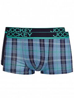 Набор боксеров в клетку и в полоску (2 шт) Jockey 192147H (муж.) (2шт.) Синий