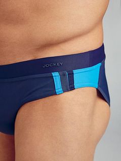 Классические плавки из полиамида на широкой резинке Jockey 60024 (муж.) Синий 463