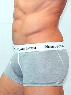 Хлопковые мужские хипсы с гульфиком серого цвета Romeo Rossi Heaps R365-3 распродажа