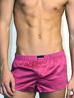 Мужские розовые хлопковые трусы HOM Black Addict 01822cP9
