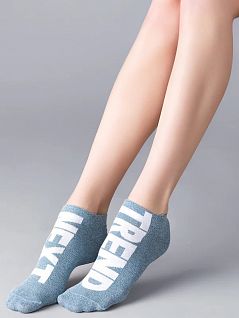 Короткие носки с крупной контрастной надписью на верхней части стопы "Next Trend "Minimi JSMINI TREND 4201 (5 пар) acqua min