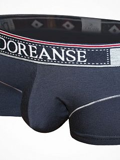 Удобные хипсы в спортивном стиле темно-синий с серыми вставками Doreanse 1730c05 распродажа