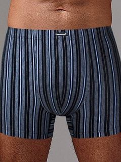 Облегающие боксеры из хлопка и лайкры Gentlemen DTТм7239 Синий распродажа