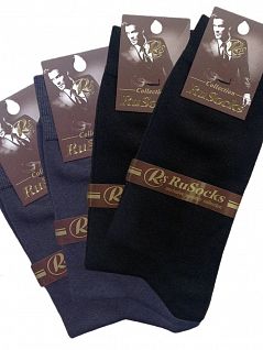 Комплект из 10 пар серых мужских носков премиум класса "RuSocks" Collection M-320