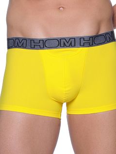 Яркие боксеры из шелковистой ткани желтого цвета HOM 01701cY5
