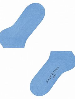 Мягкие носки с ребристыми манжетами Falke 14626 Family Sneaker Голубой 6534