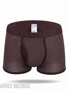 Боксеры хипсы из модала коричневого цвета ROMEO ROSSI R6008-4