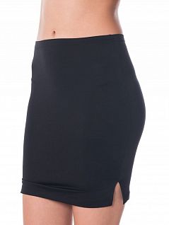 Эластичная нижняя юбка на вшивной тонкой резинке LTBS1896 BlackSpade черный