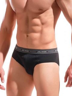 Элегантные брифы с двойной вставкой JOLIDON DT280блнТм Black