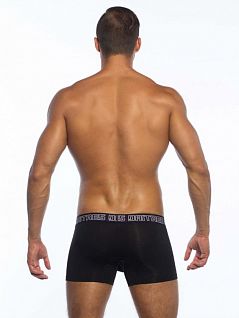 Удлиненные мужские трусы боксеры черного цвета с анатомическим мешочком Daitres BBL-I-05-D, black   (черный)