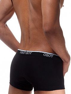 Мужские черные боксеры Oboy Base Line 6085c01
