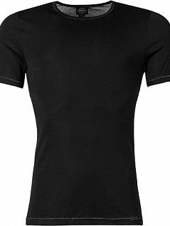Модная мужская футболка из хлопка черного цвета JOCKEY 24001812 Premium Cotton Stretch (муж.) Черный