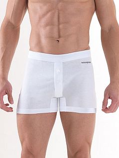 Нежные мужские трусы боксеры белого цвета BlackSpade LOOSE FIT b9624 White