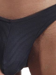 Мужские трусы бразилы черные Oboy City Boy 6293c01