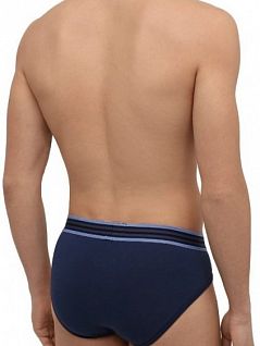Мягкие брифы из дышащей ткани темно-синего цвета Ermenegildo Zegna N3L611400c422