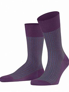 Гладкие носки с усиленной пяткой и мыска Falke 12437 Uptown Tie SO Фиолетовый 8295