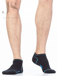 Спортивные мужские носки из хлопка с эластаном Giulia JSMS SPORT 05 (5 пар) nero / mentol gul